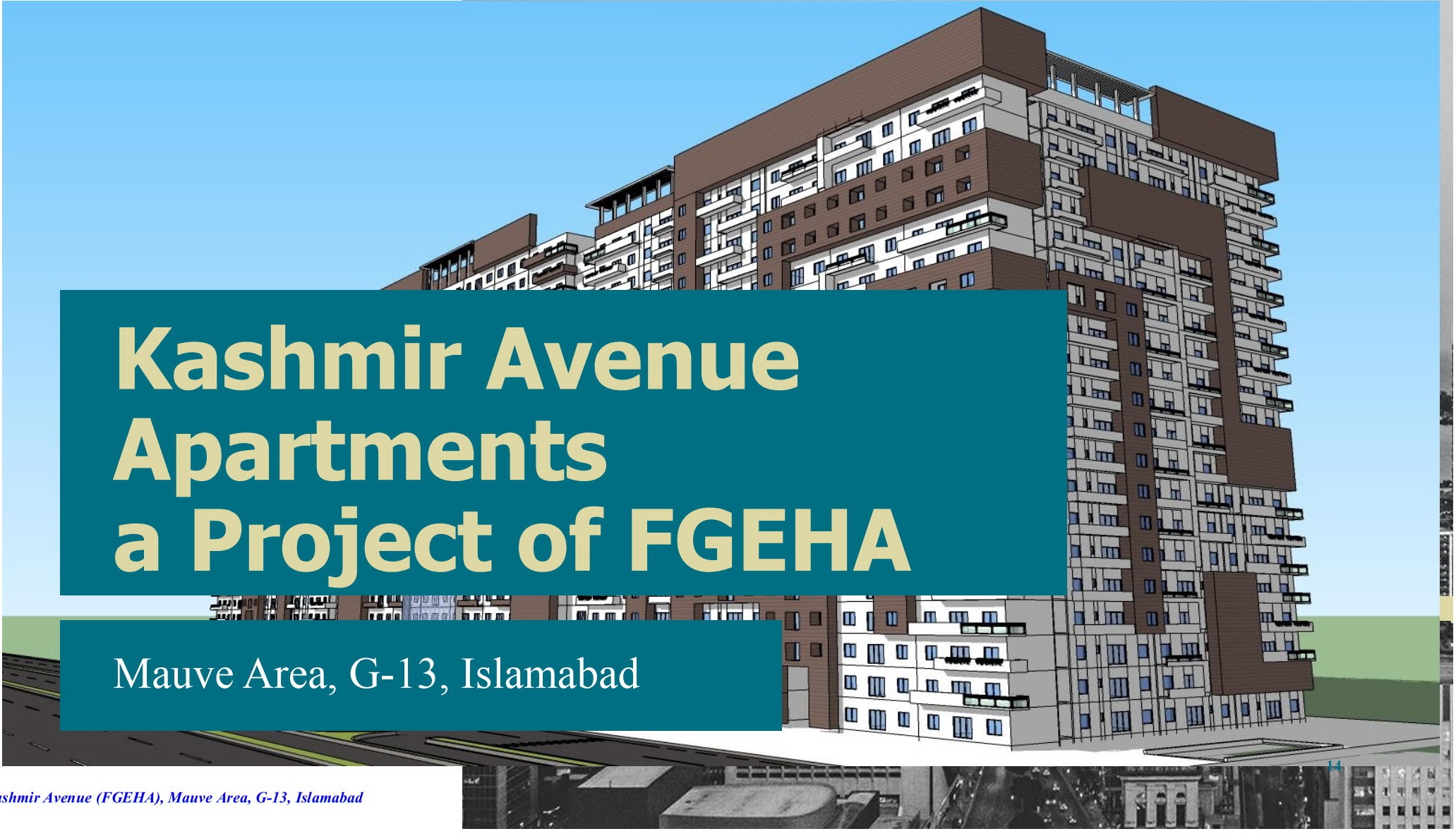 FGEHA G-13 Kashmir Avenue Mauve Area Executive Apartments A-Type 3 beds apartment